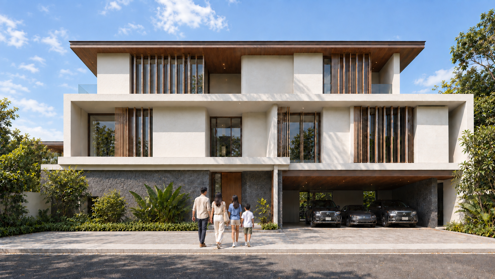 Horizon Estate · บ้านเส้นสายขอบฟ้า — แนวคิดบ้าน 3 ชั้น หมายเลข 27
