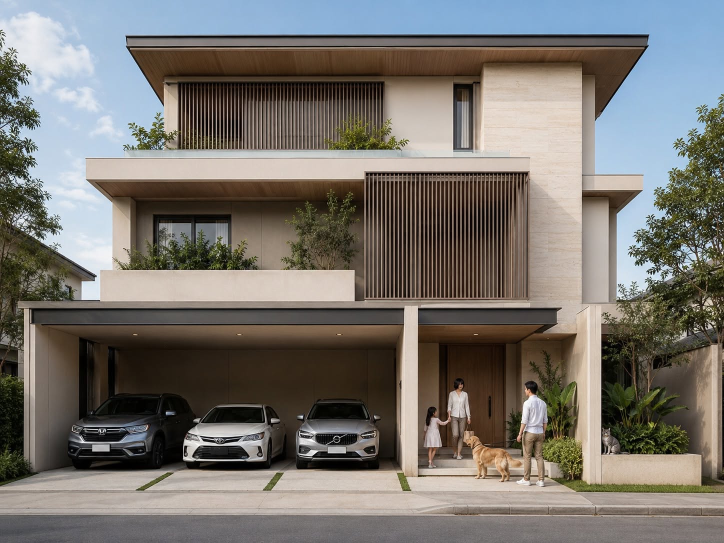 Garden Companion · บ้านสวนเพื่อนใจ หมายเลข 16 — มุมหน้าบ้านกลางวัน